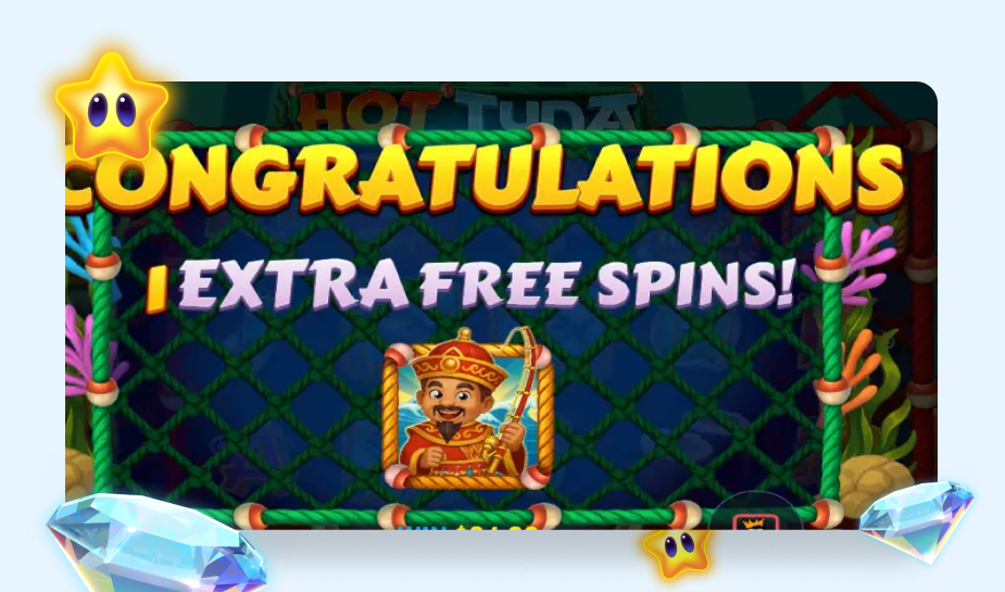 Extra free spins Hot Tuna