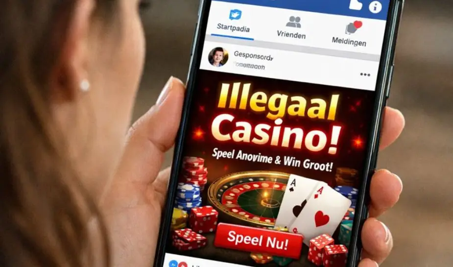 Gokadvertentie op Facebook of Insta? Grote kans dat dit een illegaal casino is
