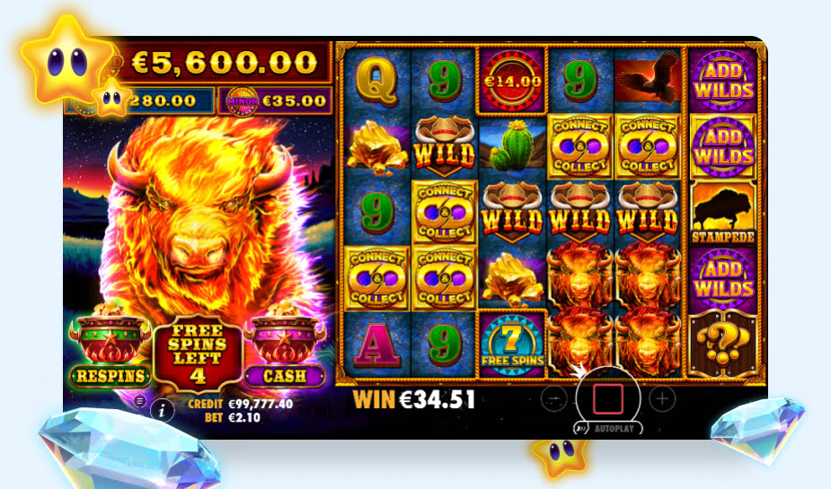 Fire Stampede Ultimate Speelveld - Bonusronde