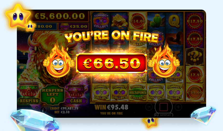 Fire Stampede Ultimate Speelveld - On Fire