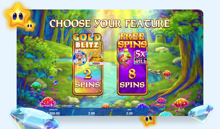 Fishin Pots of Gold Gold Blitz Speelveld - Bonuskeuze