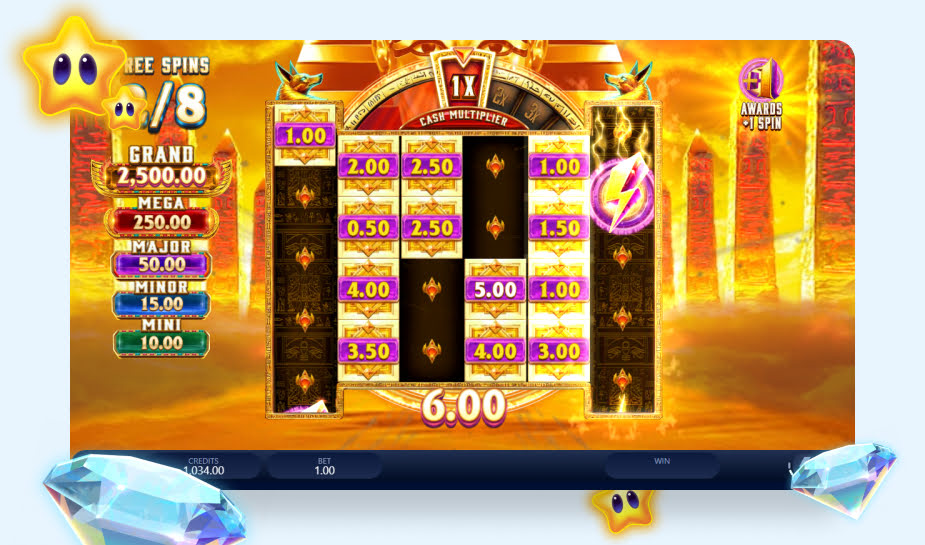 Mask of Amun Gold Blitz Ultimate Speelveld - Free Spins ronde