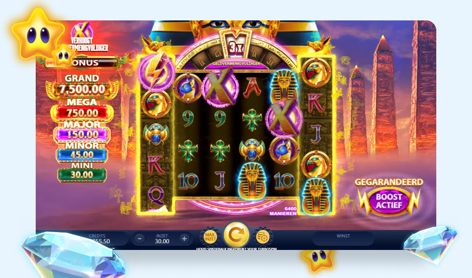Mask of Amun Gold Blitz Ultimate Speelveld - Multiplier