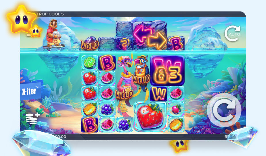 Tropicool 5 speelveld - Gameplay