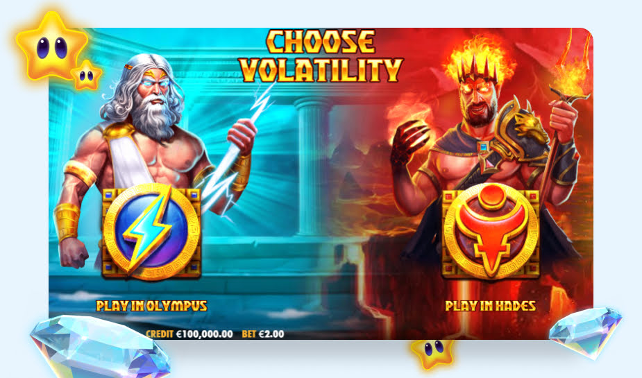 Zeus vs hades Gods of War 250 speelveld - Keuze maken