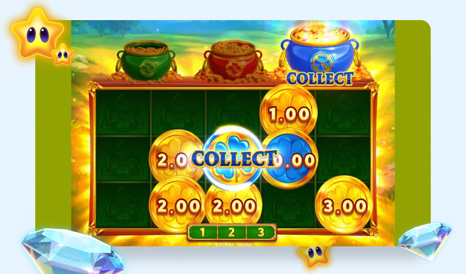 3 Pots Riches: Hold and Win Speelveld - Collect