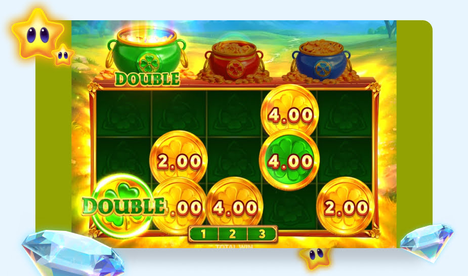 3 Pots Riches: Hold and Win Speelveld - Double