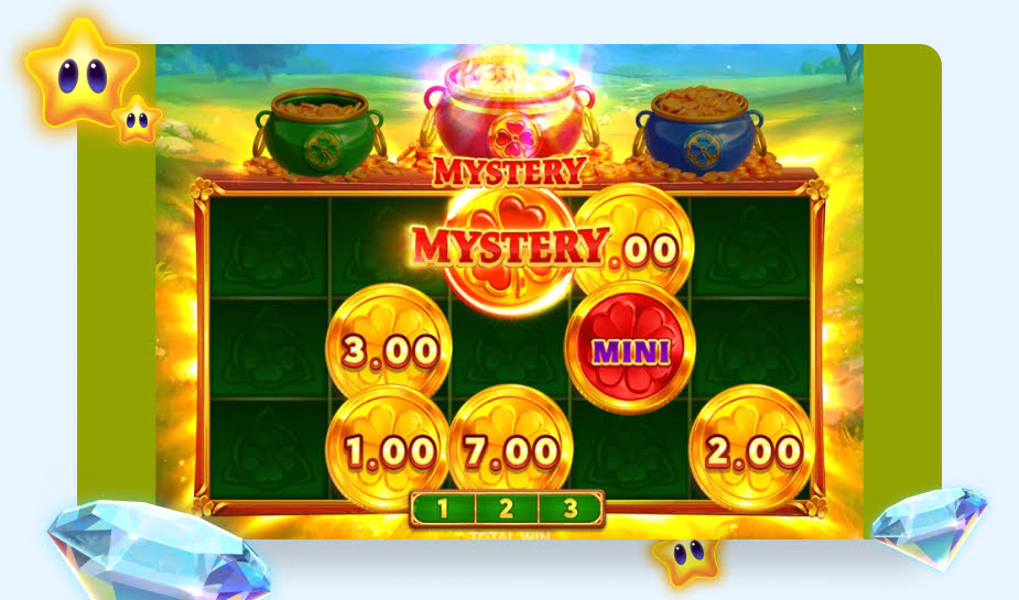 3 Pots Riches: Hold and Win Speelveld - Mystery