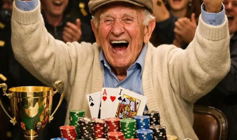 85-jarige man wint bijna 2 ton aan de pokertafel.