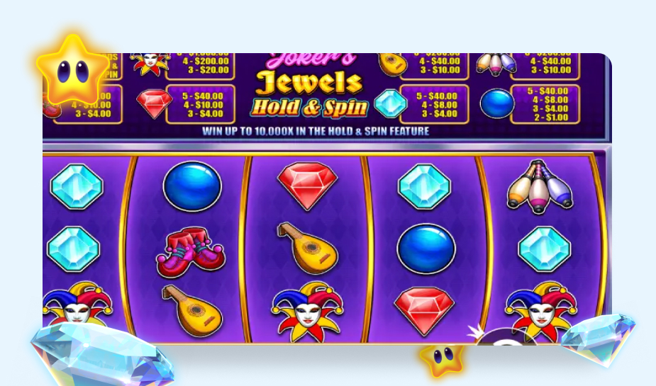 Joker's Jewels Hold & Spin gameplay