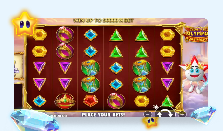 Starry of Olympus huismerk gokkast Starcasino.