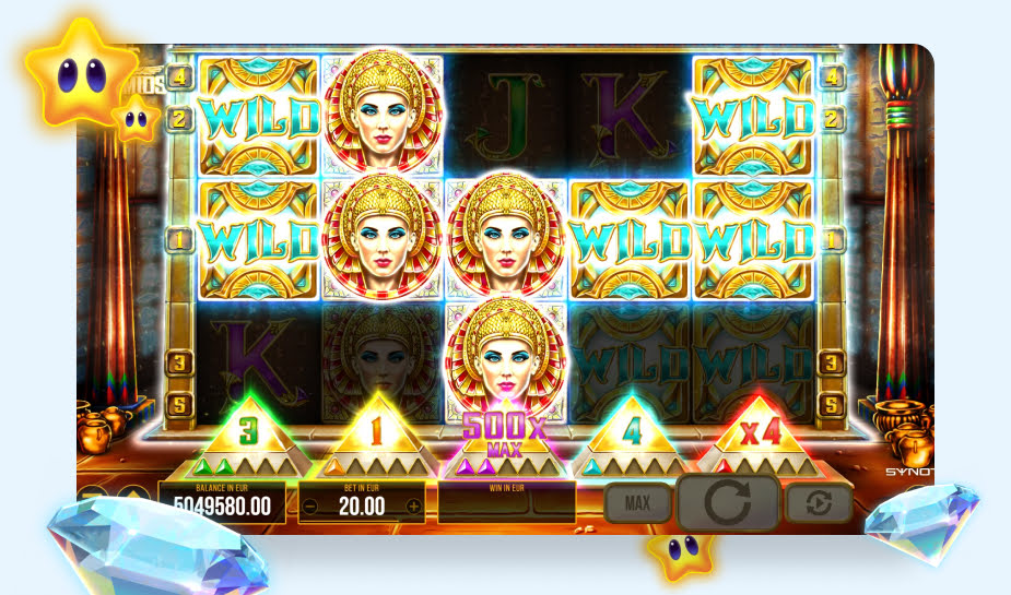 Age of Pyramids speelveld - Wilds Gameplay