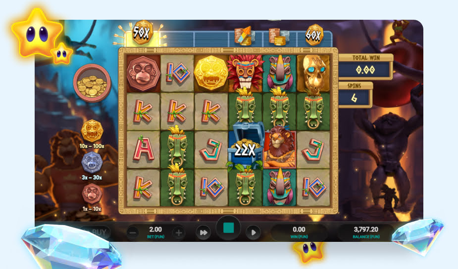 Beast Gains speelveld - Coin Collection bonusronde