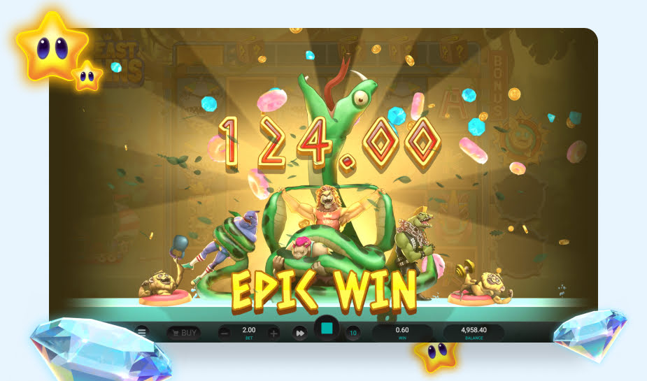 Beast Gains speelveld - Epic win