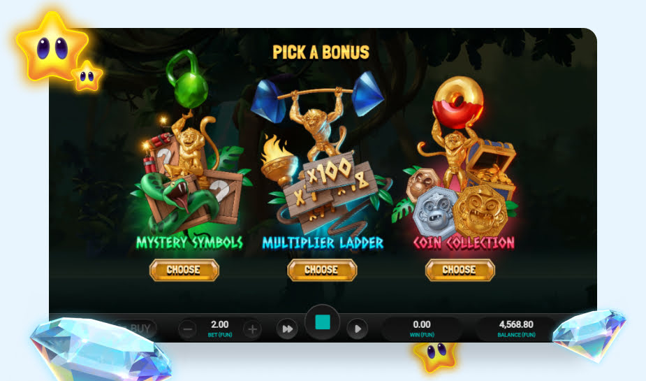 Beast Gains speelveld - Pick a bonus