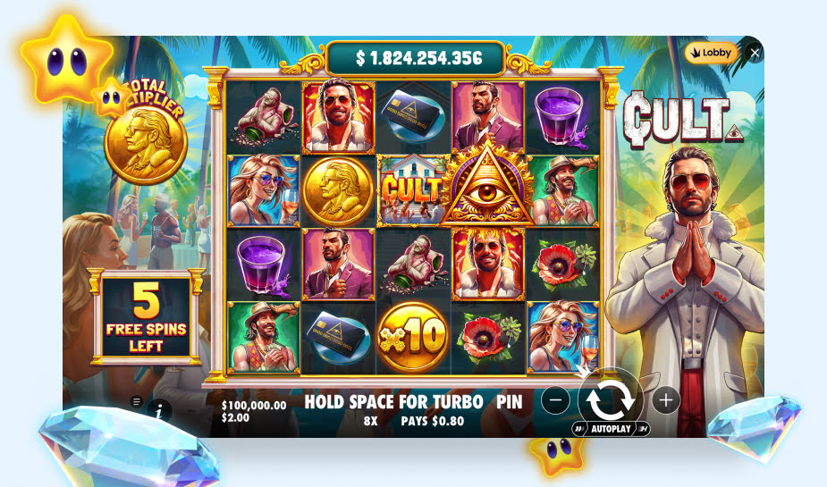 Cult speelveld - Free spins ronde