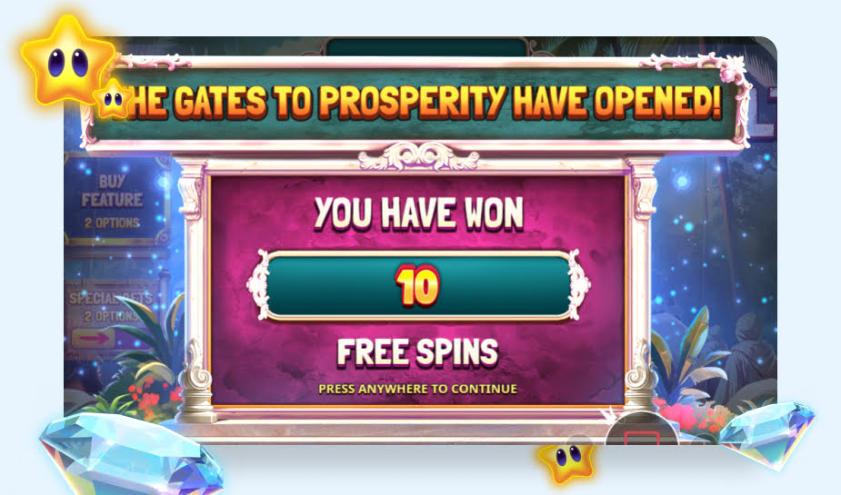 Cult speelveld - Free spins win