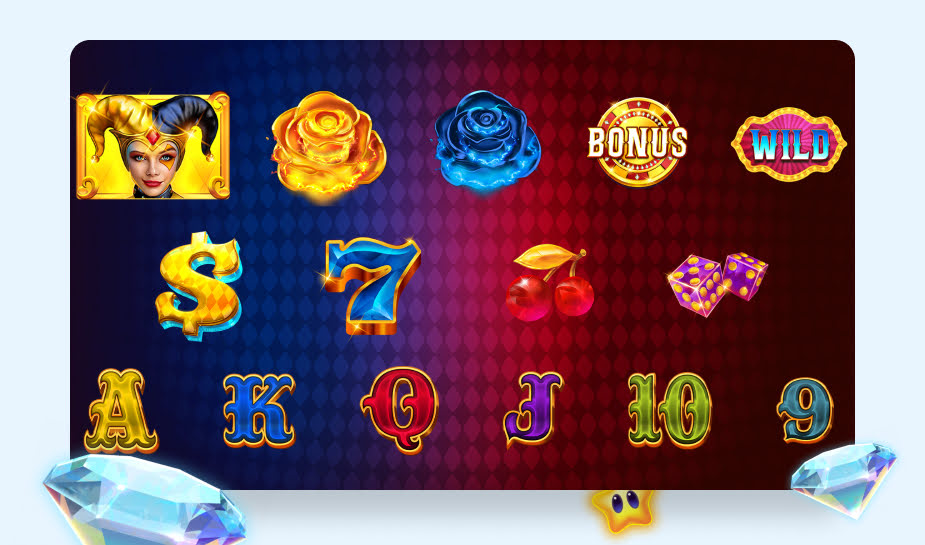 Fire and Roses Blitz Fortune Tower Speelveld - Symbolen