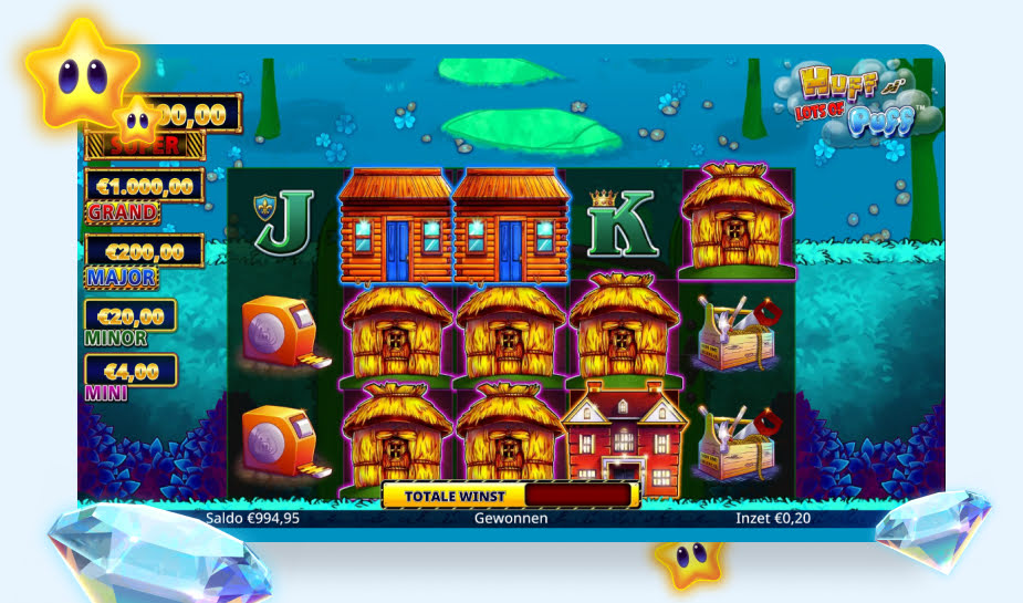 Huff N Lots of Puff Speelveld - Huisjes