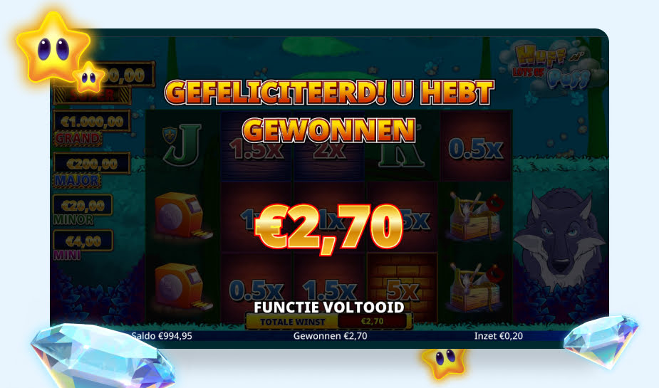 Huff N Lots of Puff Speelveld - Winn