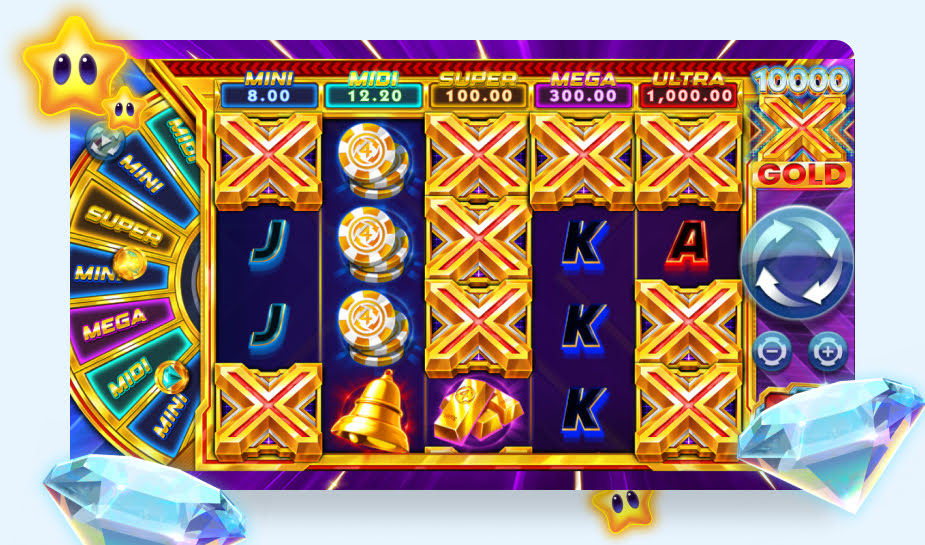 10000x Gold Speelveld - muntjes