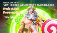 Exclusief! Pak 400 free spins bij 888!