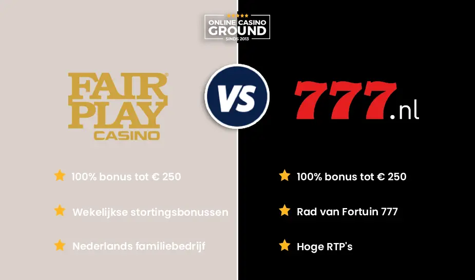 Casino vergelijken: Fair Play Casino – Casino777