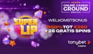Exclusief bij OnlineCasinoGround: Welkomstbonus Tonybet