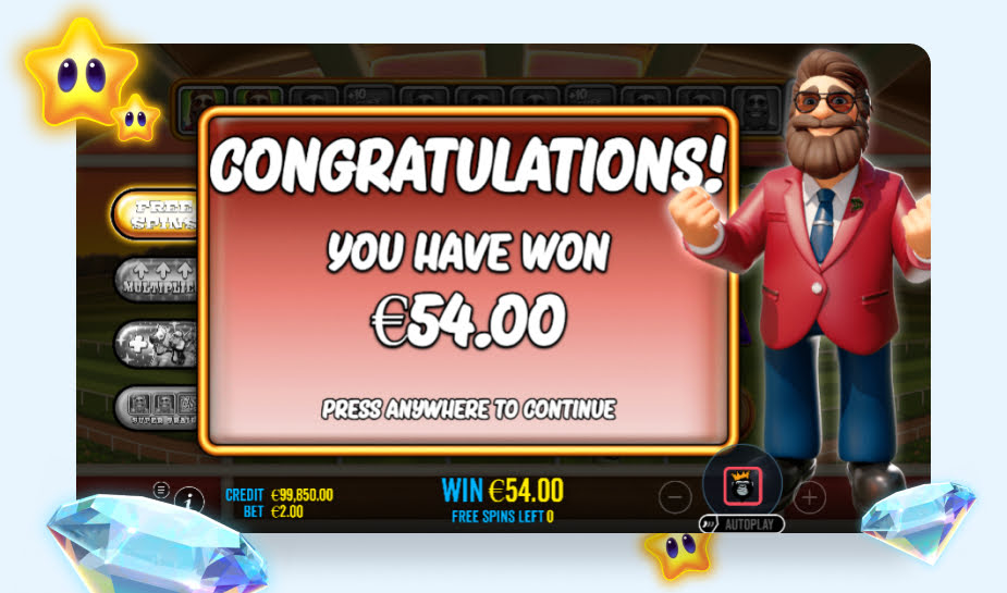 Big Bass Raceday Repeat Speelveld - Congratulations