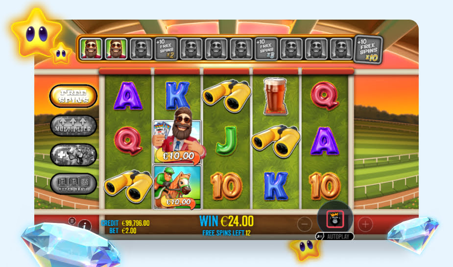 Big Bass Raceday Repeat Speelveld - Free Spins ronde