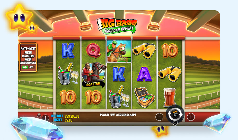 Big Bass Raceday Repeat Speelveld - Gameplay