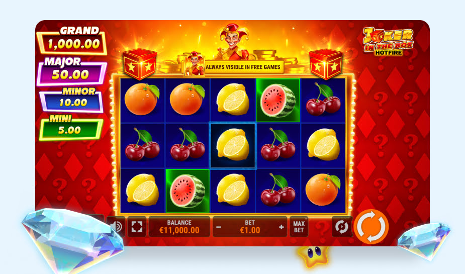 Joker in the Box Hotfire Speelveld - Gameplay