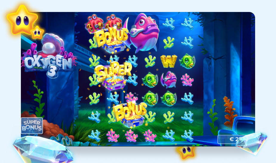 Oxygen 3 Speelveld - Bonusronde gedraaid