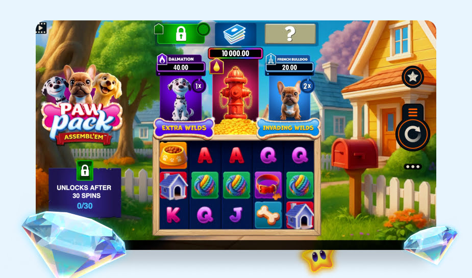 Paw Pack Assembl'em Speelveld Gameplay