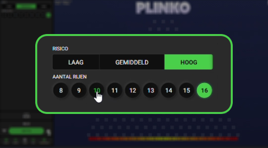 Risiconiveau en rijen bepalen