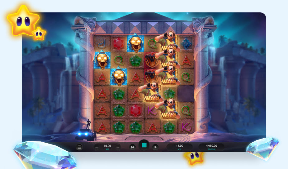 Temple Tumble 2 Dream Drop speelveld - Wilds