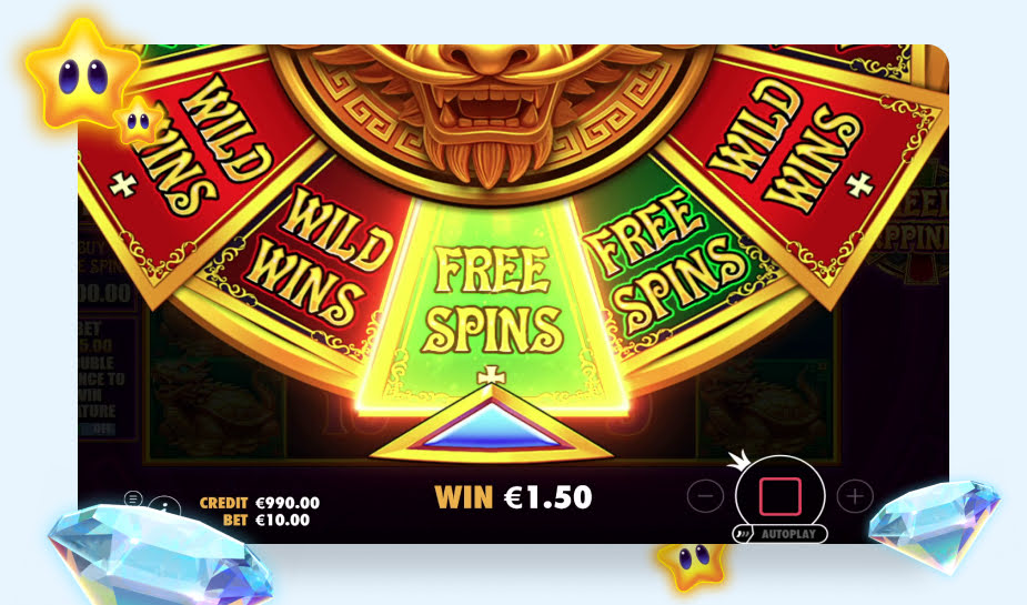 Wheel of Happiness speelveld - Free spins wheel