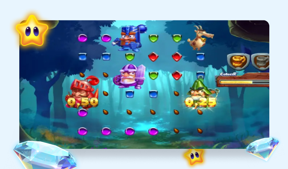 Knight Fight speelveld.