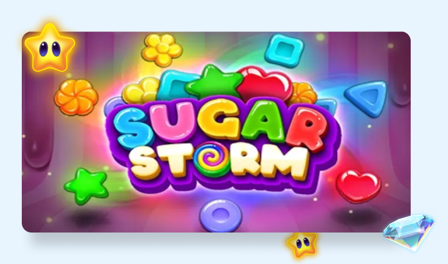 Sugar Craze Bonanza sugar storm logo spel duel.