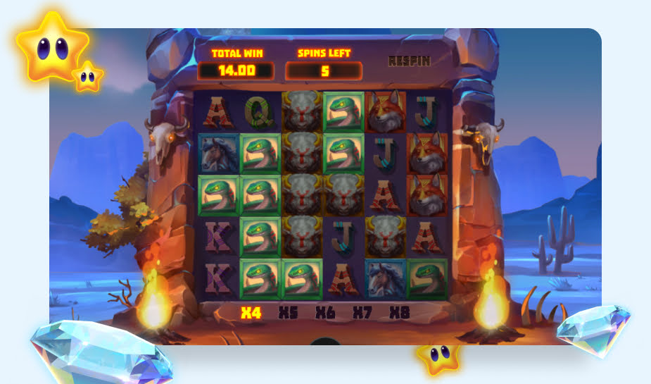 Celestial Buffalo Speelveld - Bonusronde