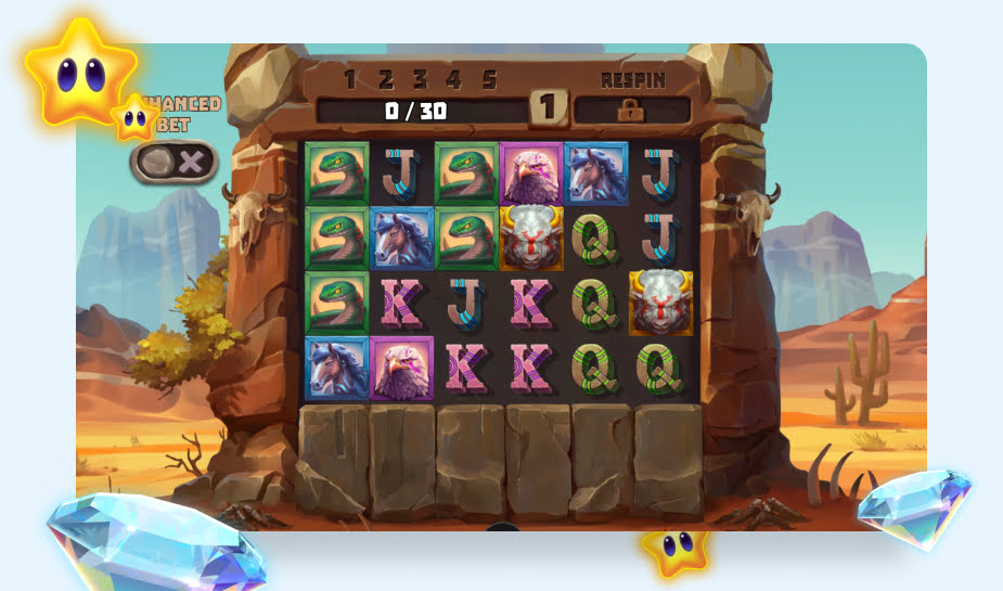 Celestial Buffalo Speelveld - Gameplay