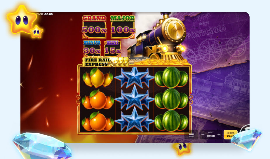 Fire Rail Express Hold and Win Speelveld - Gameplay