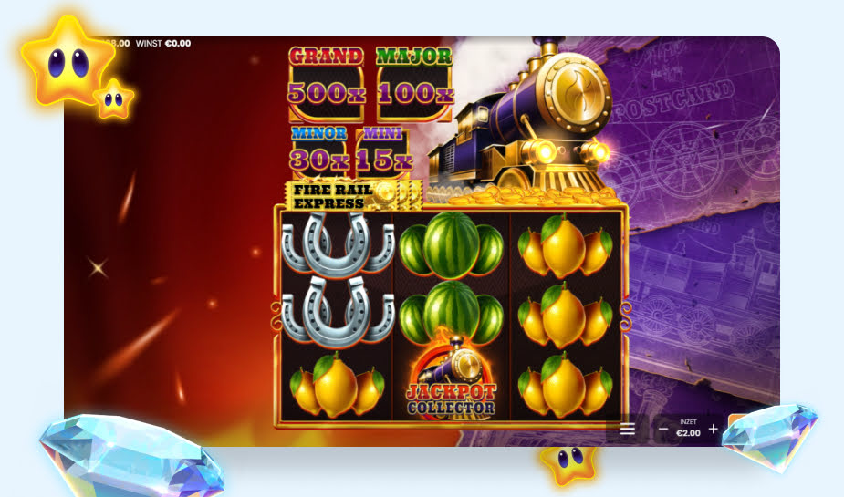 Fire Rail Express Hold and Win Speelveld - jackpot collector