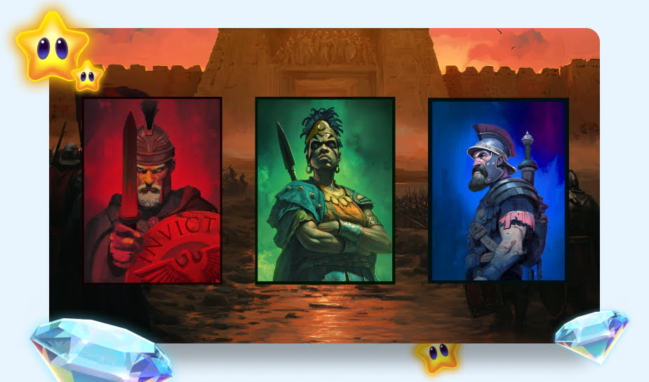 Gloria Invicta Speelveld - Karakters