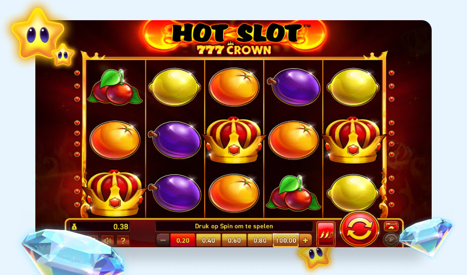 Hot Slot 777 Crown Speelveld - Gameplay