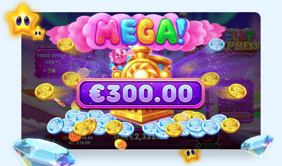 Jelly Express Speelveld - Mega win