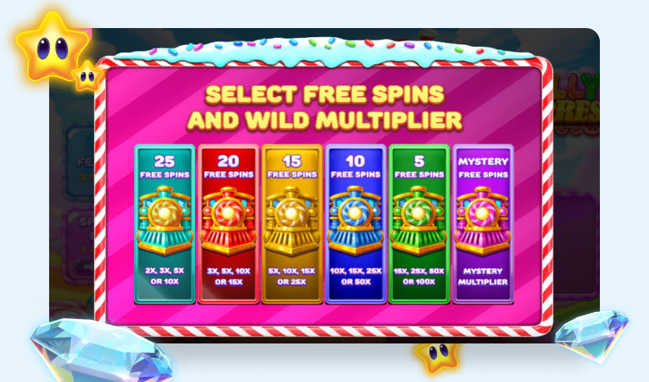 Jelly Express Speelveld - Select Free spins