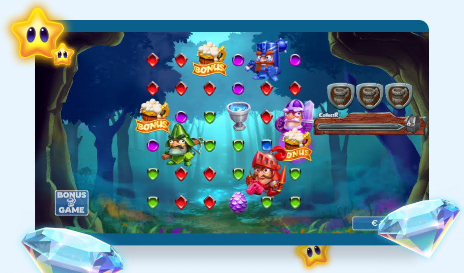 Knight Fight Speelveld - bonus gedraaid