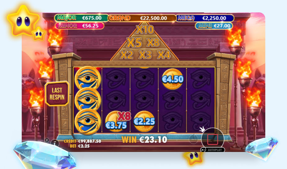 Mummy Jewels 100 Speelveld - Bonusronde