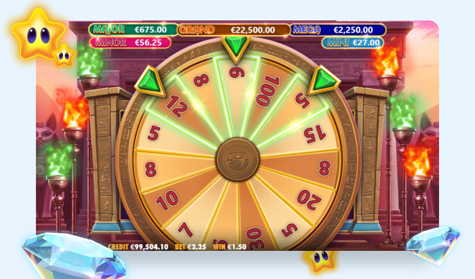 Mummy Jewels 100 Speelveld - Wiel 3 pijltjes